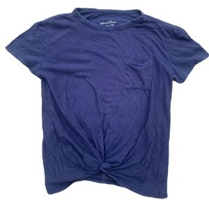 💛 Universal Thread Navy Knot-Front T-Shirt XS